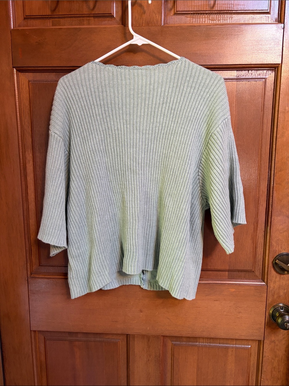 Rabbit Rabbit Rabbit Embellished Ribbed Open Cardigan Sweater Size 16w - Picture 3 of 4